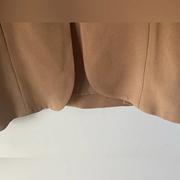 Women’s Babaton Forte Blazer Open Front Tan Blazer Jacket - Picture 4 of 11